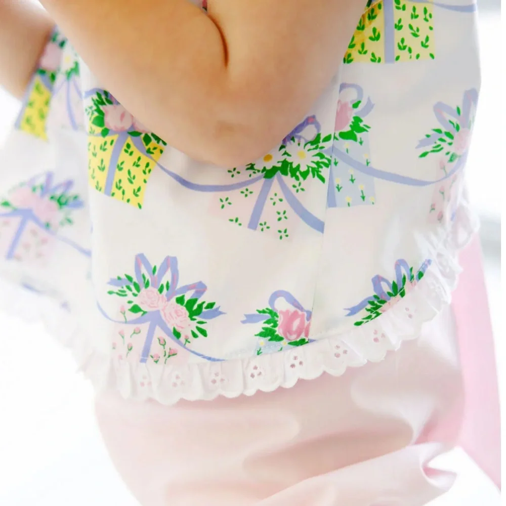 Beaufort Bonnet Susy Swing Top Set Every Day Is A Gift Palm Beach Pink HTF! RARE